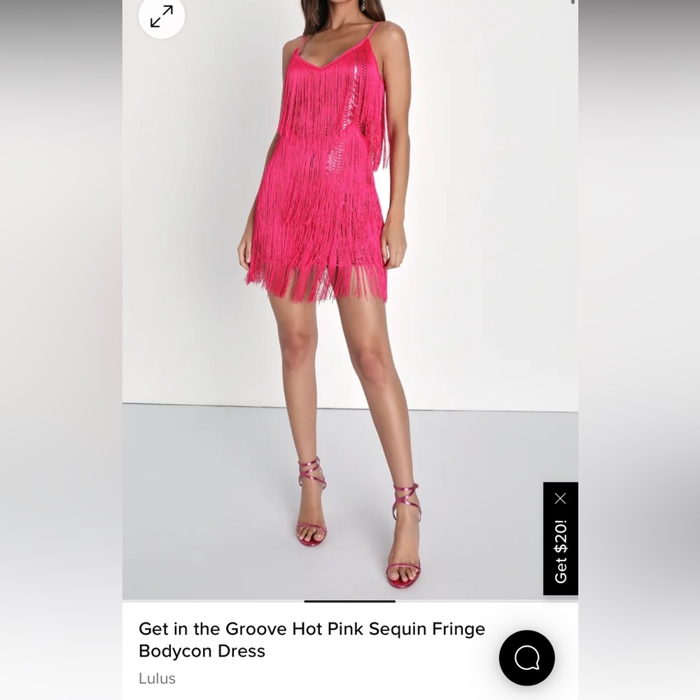 Pink sequin dress. Size small. Only worn once!